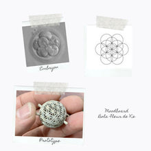 Load image into Gallery viewer, Maternity necklace / pregnancy necklace / harmony ball / bola  is inspired by the sacred geometric shape of the Flower of Life, a powerful symbol of creation and growth.