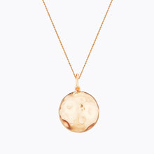 Load image into Gallery viewer, Maternity necklace / pregnancy necklace / harmony ball / bola Composition : pendant and chain in 18 carat gold plated brass, silver or 18 carat rose gold plated brass Measurements : pendant diameter: 22mm, adjustable chain length: 950 / 1100 mm